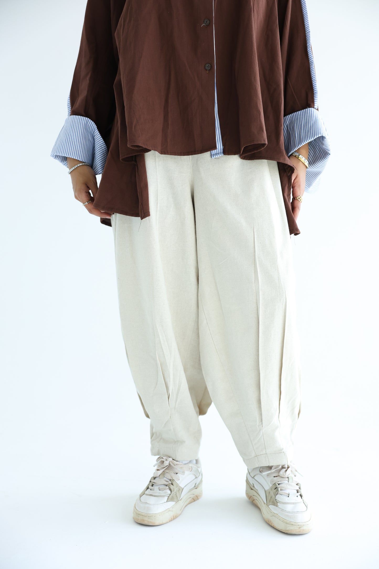 Linen Balloon Pants