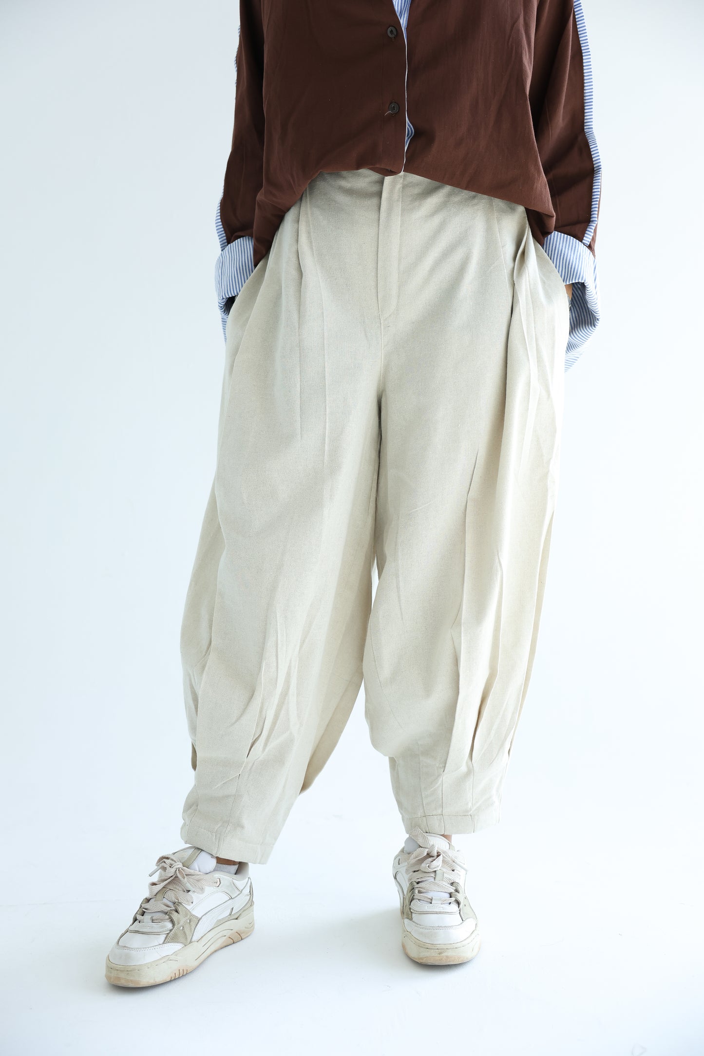 Linen Balloon Pants