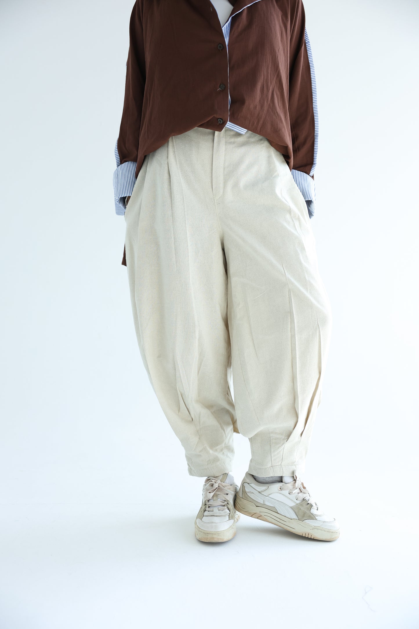 Linen Balloon Pants