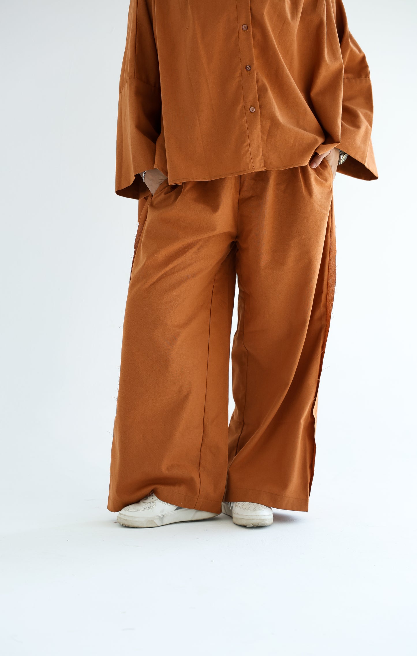 Wide Leg Linen Pants
