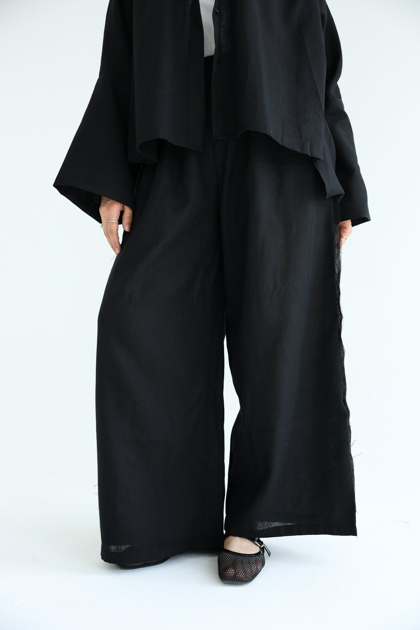 Wide Leg Linen Pants